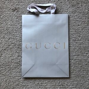 Authentic Gucci Paper Shopping Bag.